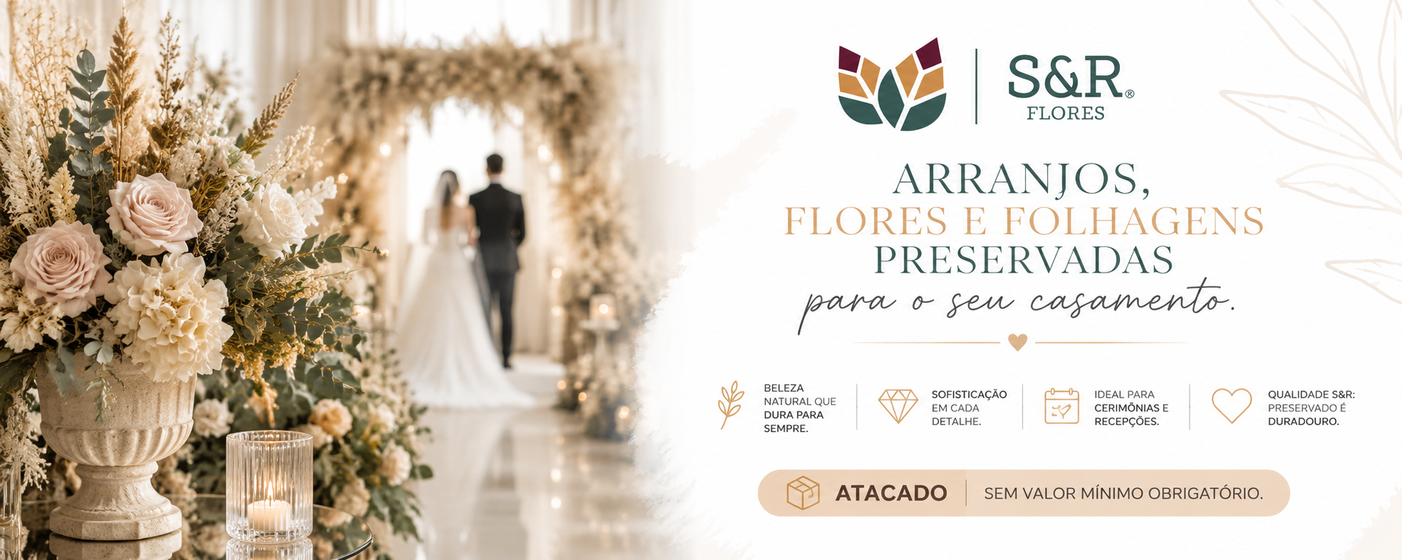 Casamento – Atacado de Flores Preservadas